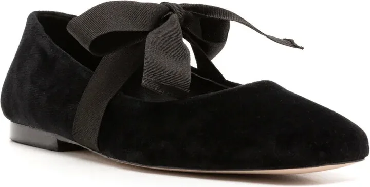 Gris velvet ballerina shoes - Image 2