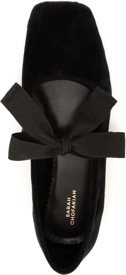 Gris velvet ballerina shoes - Image 4