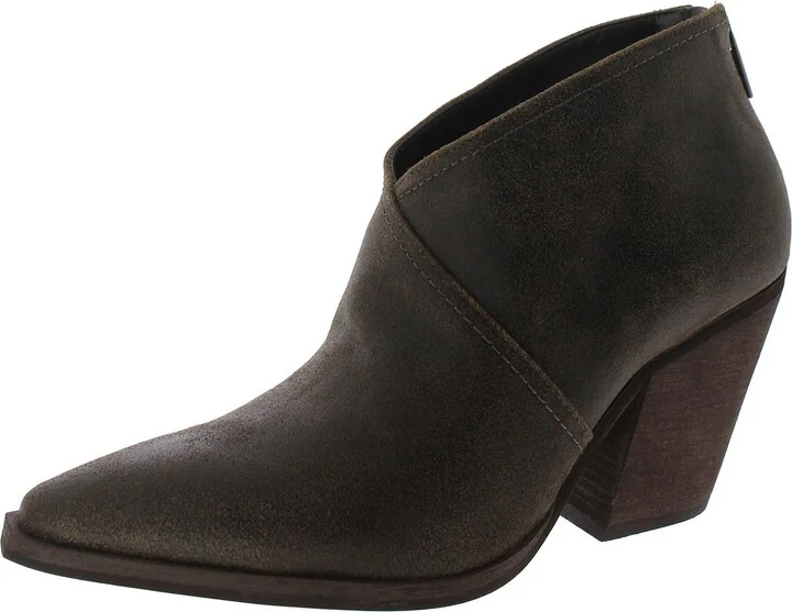 Grishell Womens Zipper Heels Booties