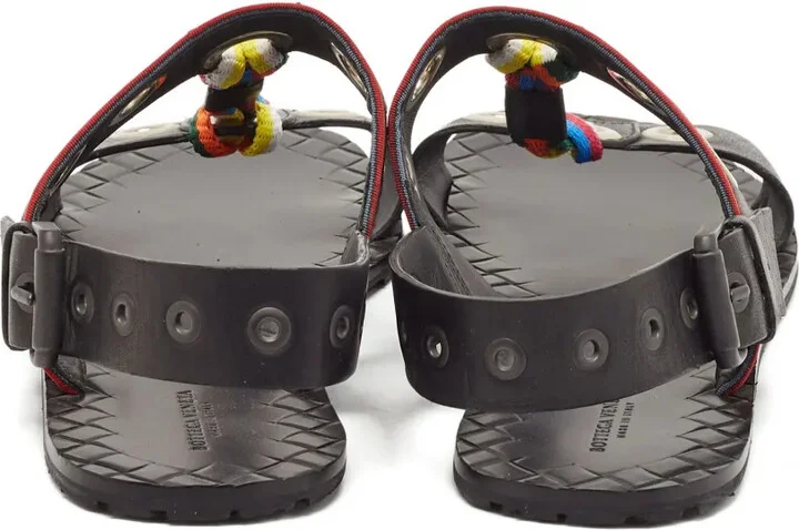 Grommet leather eyelets sandals - Image 3