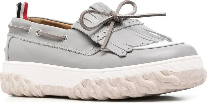 Grosgrain-Loop Trim Boat Shoes - Image 2