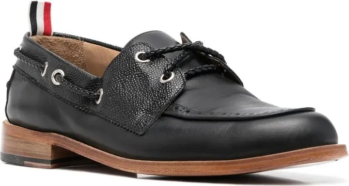 Grosgrain-Loop Trim Lace-Up Shoes - Image 2