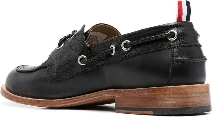 Grosgrain-Loop Trim Lace-Up Shoes - Image 3