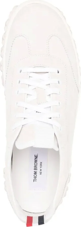 Grosgrain-Loop Trim Lace-Up Sneakers - Image 4