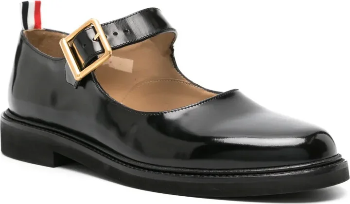 Grosgrain-Tab Leather Loafers - Image 2