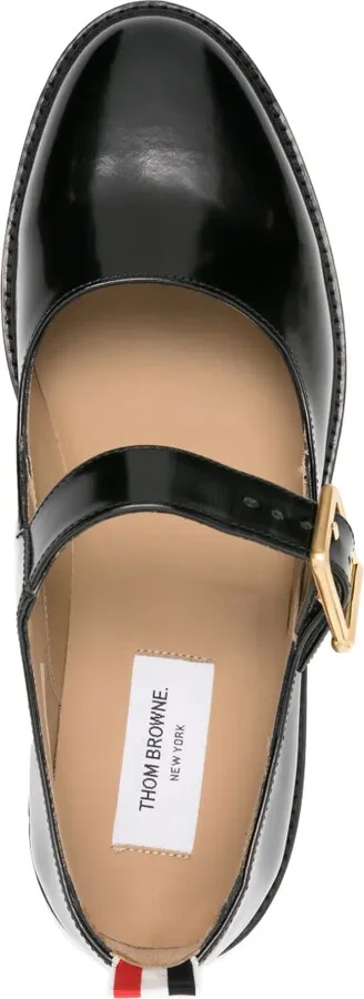 Grosgrain-Tab Leather Loafers - Image 4