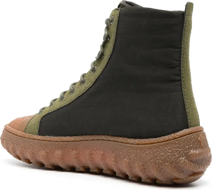 Ground high-top leather sneakers - Image 3