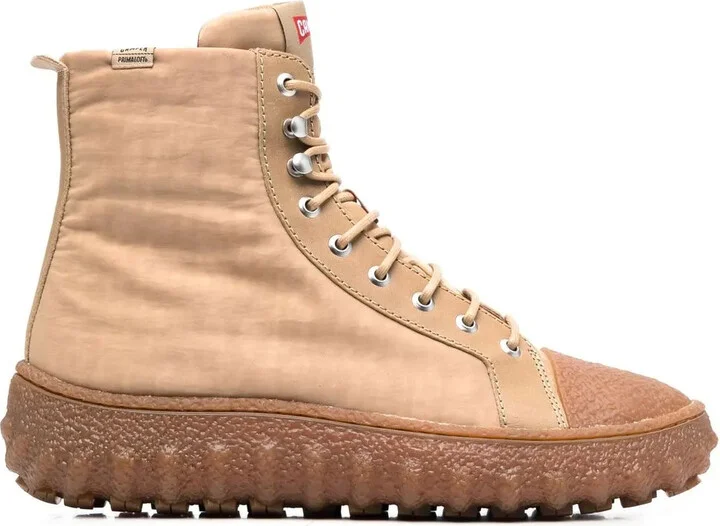 Ground lace-up ankle boots