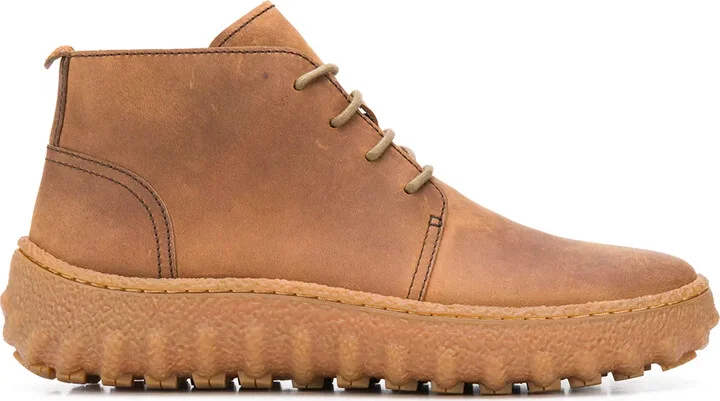 Ground lace-up boots