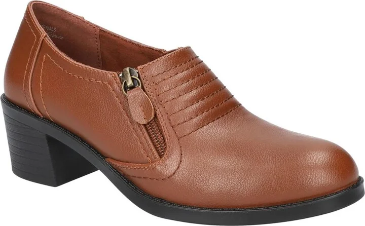 Grove Womens Faux Leather Block Heels
