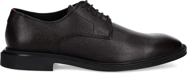 Gryff textured leather lace-up shoes