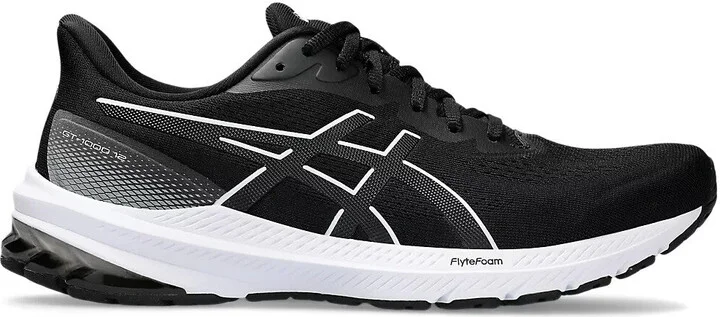 GT-1000 12 WIDE 1011B634-004 Mens US 7.5 Black White Running Shoes EEE4071
