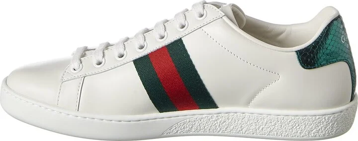 Gucci Ace Embroidered Leather Sneaker - Image 2