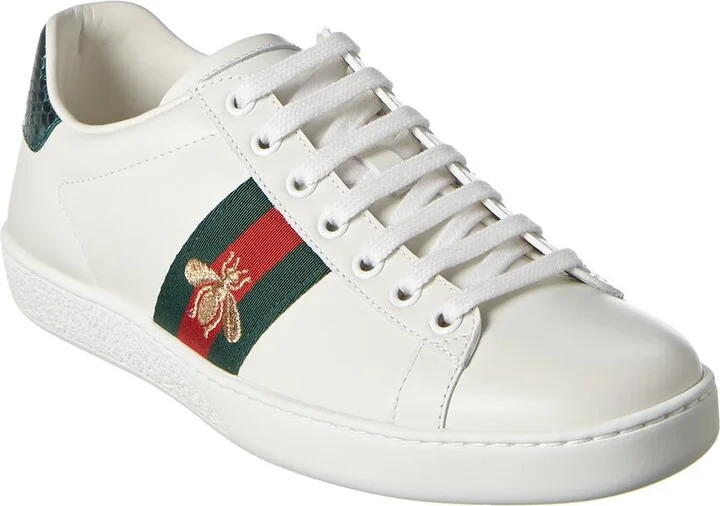 Gucci Ace Embroidered Leather Sneaker