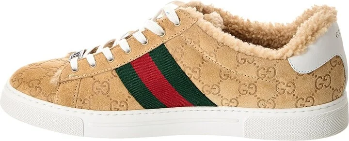 Gucci Ace Gg Suede Sneaker - Image 2