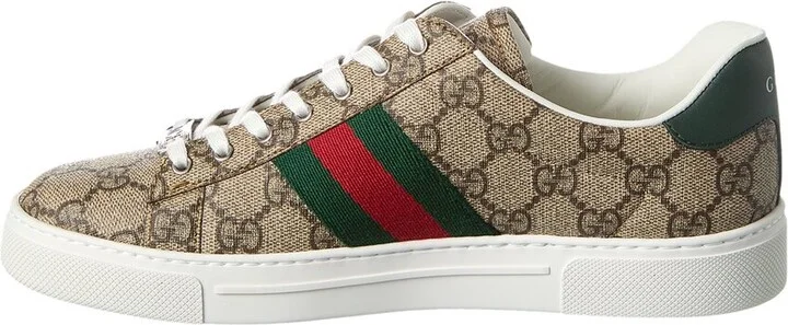 Gucci Ace Gg Supreme Canvas & Leather Sneaker - Image 2