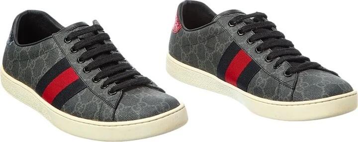 Gucci Ace Gg Supreme Canvas & Leather Sneaker (Authentic Pre-Loved)