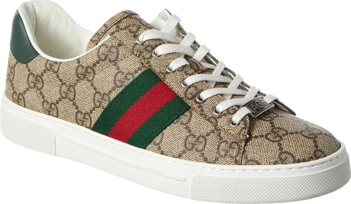Gucci Ace Gg Supreme Canvas & Leather Sneaker