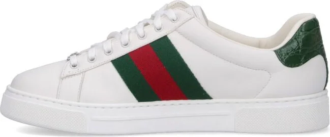 Gucci Ace Leather Low-Top Sneakers - Image 4