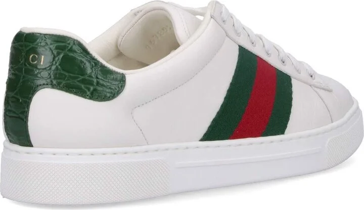Gucci Ace Leather Low-Top Sneakers - Image 7