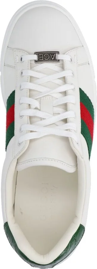 Gucci Ace Leather Low-Top Sneakers - Image 8