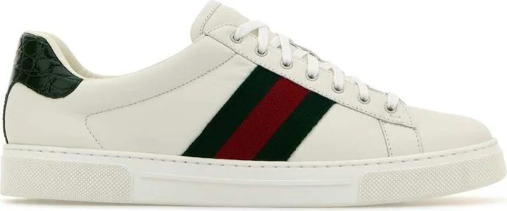 Gucci Ace Leather Low-Top Sneakers