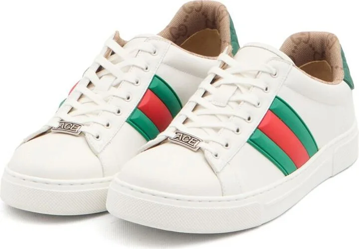 Gucci Ace Leather Sneakers - Image 5