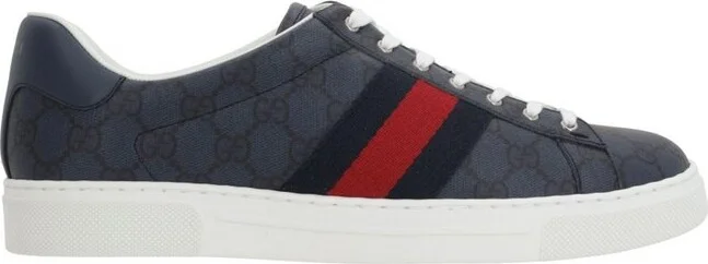 Gucci Ace Monogrammed Low-Top Sneakers
