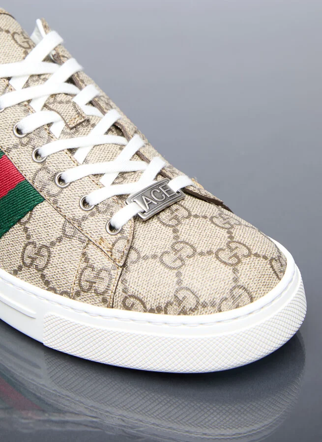 Gucci Ace Sneakers - Woman Sneakers Beige Eu - 40 - Image 2