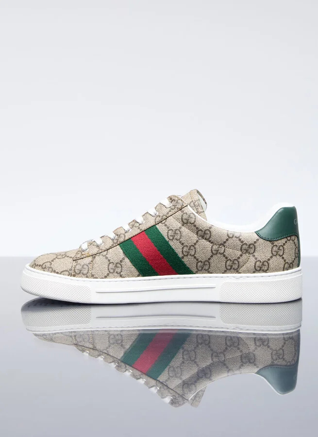 Gucci Ace Sneakers - Woman Sneakers Beige Eu - 40 - Image 4