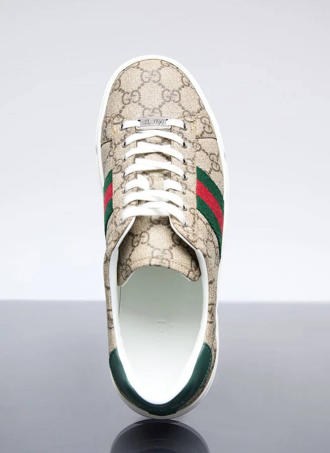 Gucci Ace Sneakers - Woman Sneakers Beige Eu - 40 - Image 7