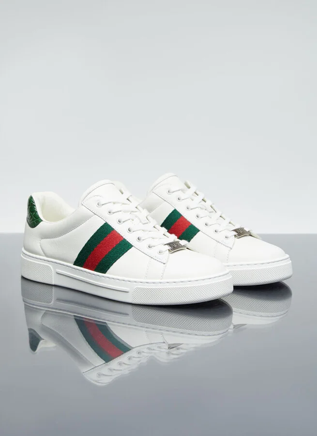 Gucci Ace Web Sneakers - Woman Sneakers White Eu - 41 - Image 3