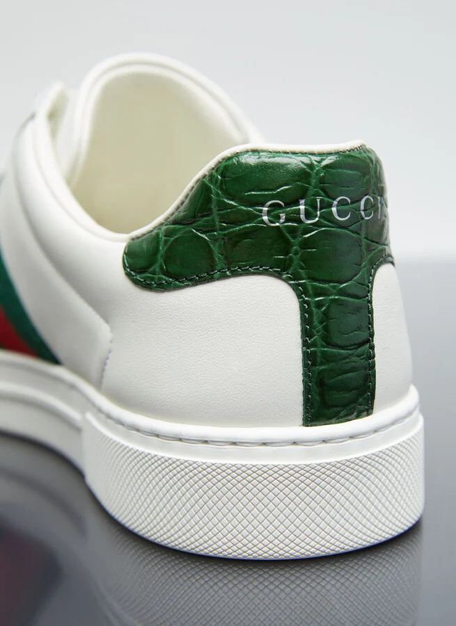 Gucci Ace Web Sneakers - Woman Sneakers White Eu - 41 - Image 6