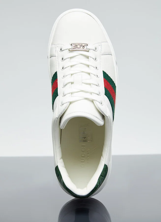 Gucci Ace Web Sneakers - Woman Sneakers White Eu - 41 - Image 7
