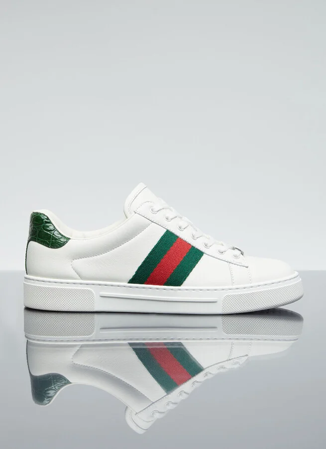 Gucci Ace Web Sneakers - Woman Sneakers White Eu - 41