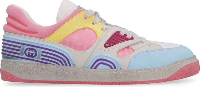 Gucci Basket Lace-Up Sneakers