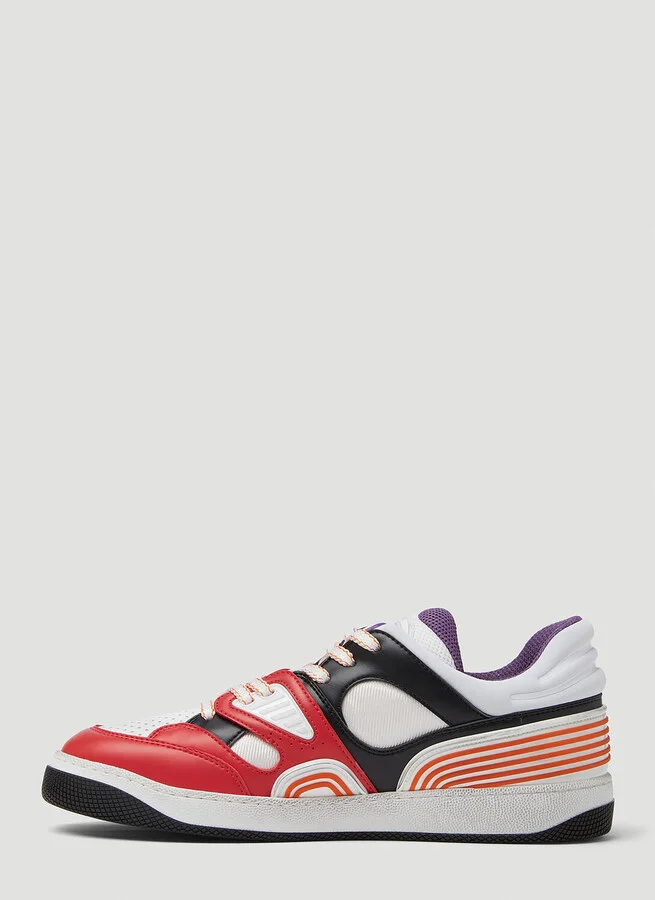 Gucci Basket Low Sneakers - Woman Sneakers Red Eu - 38 - Image 3