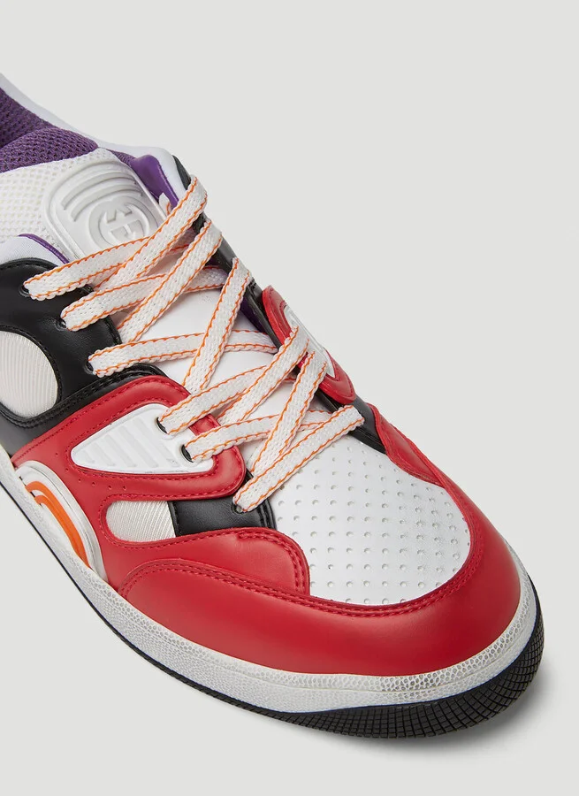 Gucci Basket Low Sneakers - Woman Sneakers Red Eu - 38 - Image 6