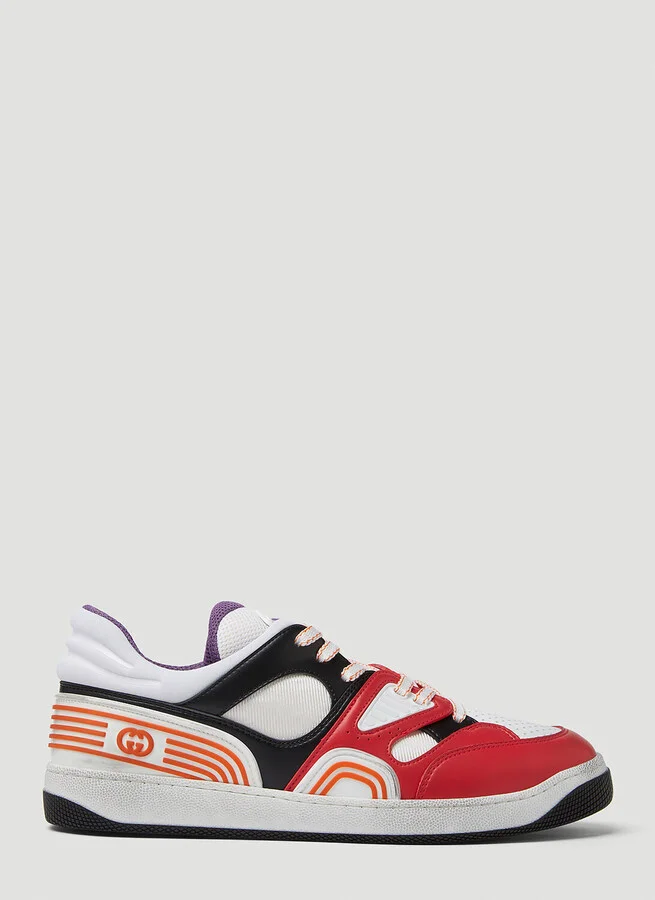 Gucci Basket Low Sneakers - Woman Sneakers Red Eu - 38