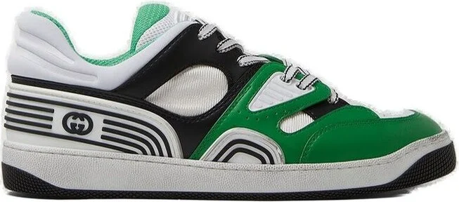 Gucci Basket Panelled Low-Top Sneakers