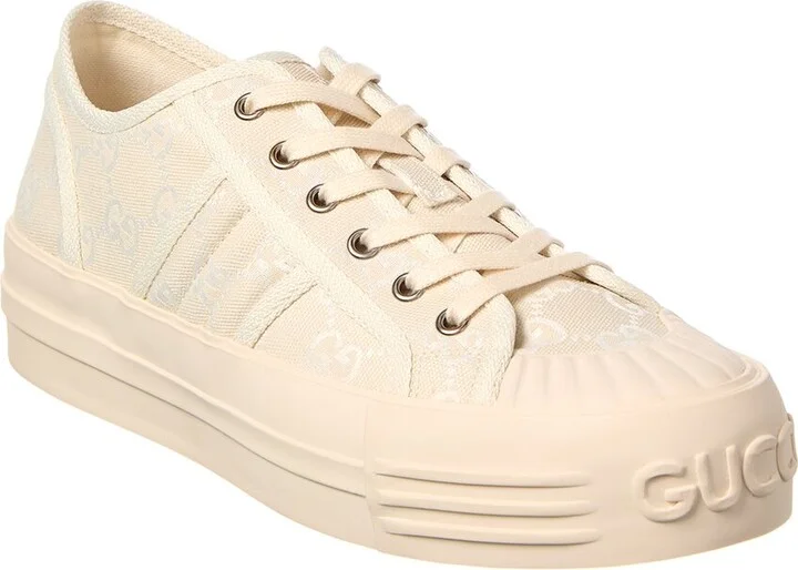 Gucci Chunky Gg Canvas & Leather Sneaker