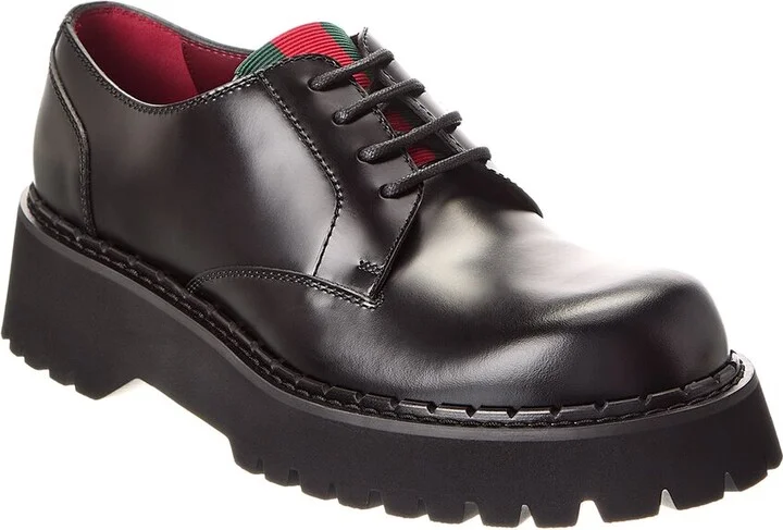 Gucci Chunky Leather Platform Oxford
