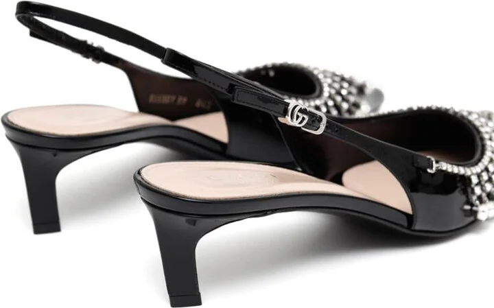 Gucci Crystal Embellished Pumps - Image 2