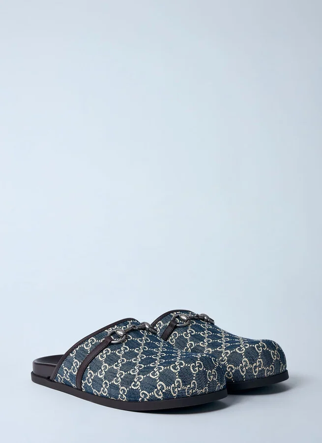 Gucci Denim Horsebit Mules - Man Mules Black Uk - 07 - Image 2