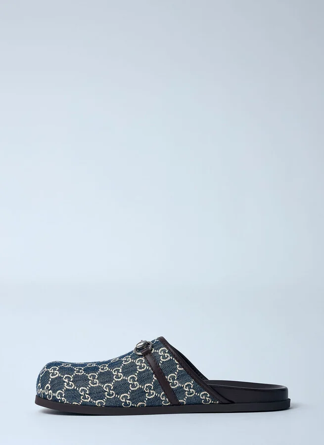 Gucci Denim Horsebit Mules - Man Mules Black Uk - 07 - Image 4