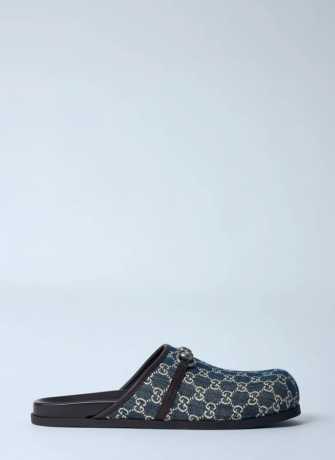 Gucci Denim Horsebit Mules - Man Mules Black Uk - 07