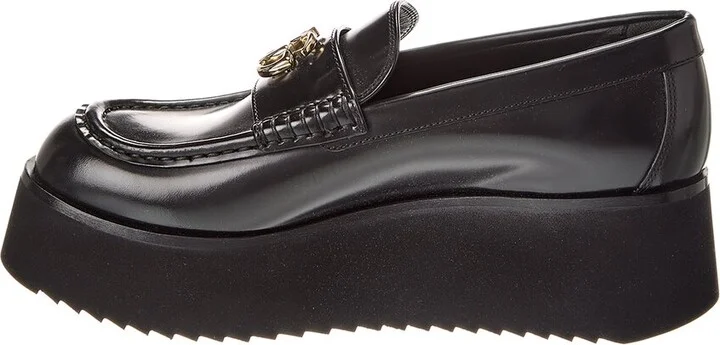 Gucci Double G Creeper Leather Loafer - Image 2