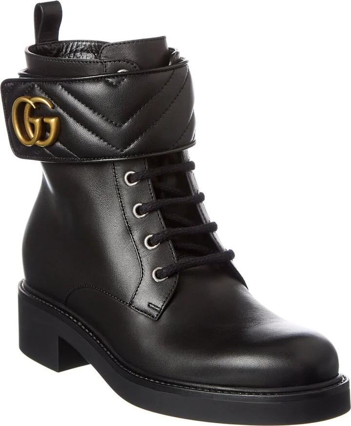 Gucci Double G Leather Bootie