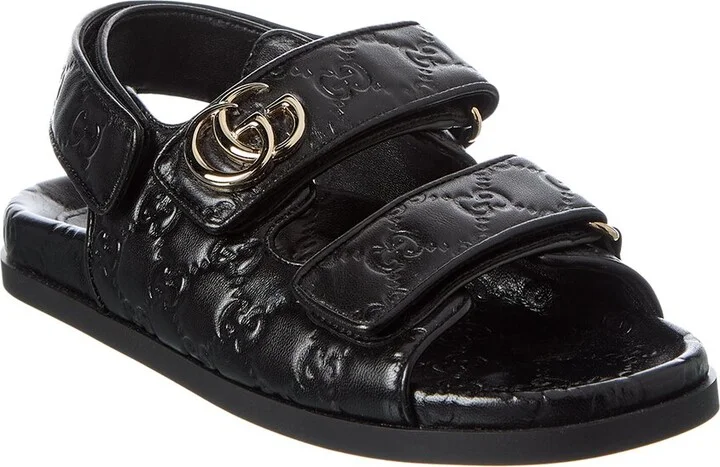 Gucci Double G Leather Sandal