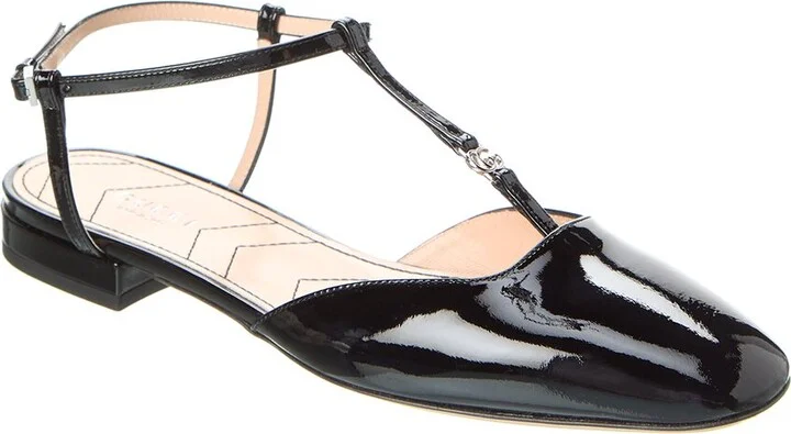 Gucci Double G Patent Ballet Flat